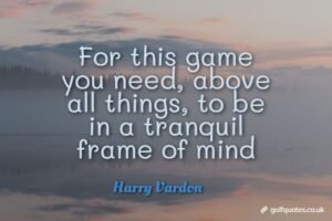 For this game you need, above all things, to be in a tranquil frame of mind