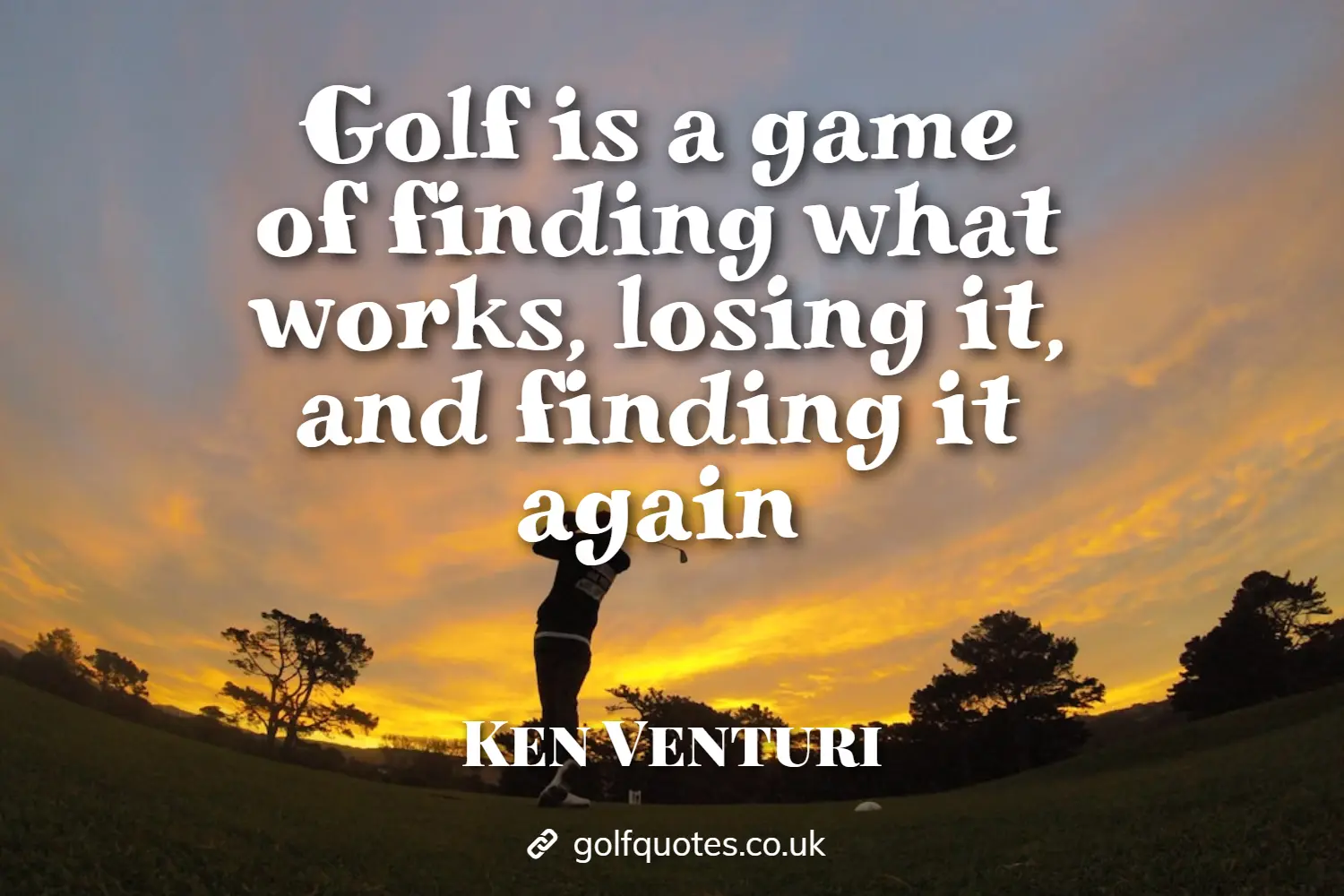 Golf is a game of finding what works, losing it, and finding it again