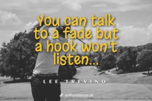 You can talk to a fade but a hook won't listen...